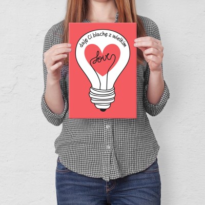 Plakat metalowy Blacha z Love