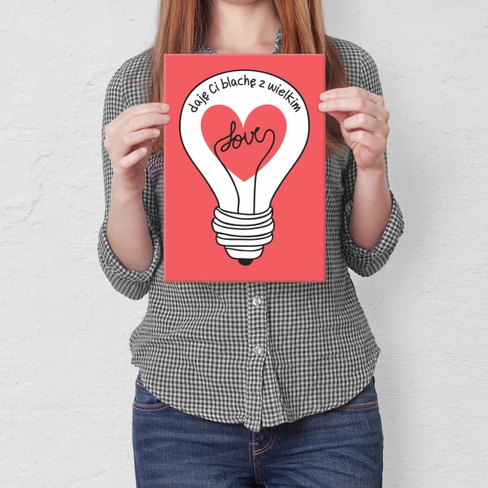 Plakat metalowy Blacha z Love