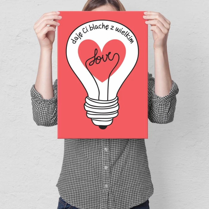 Plakat metalowy Blacha z Love