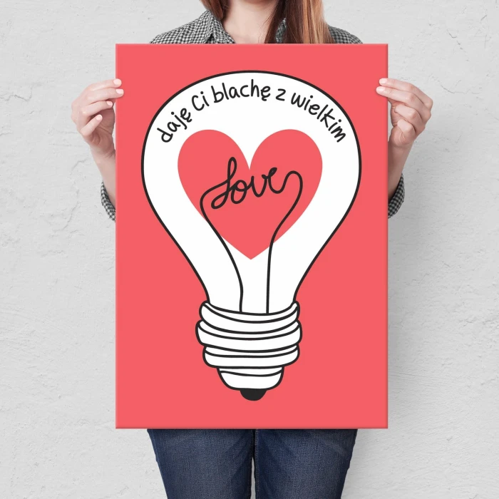 Plakat metalowy Blacha z Love