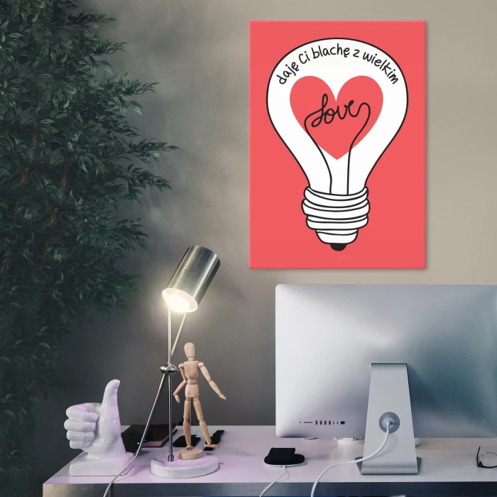 Plakat metalowy Blacha z Love