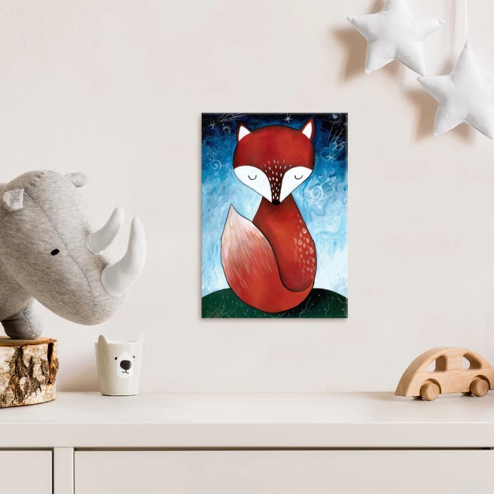 Plakat metalowy Lisek chytrusek Prezent