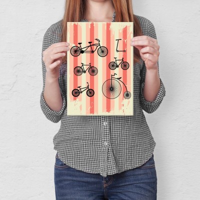 Plakat metalowy Rowery