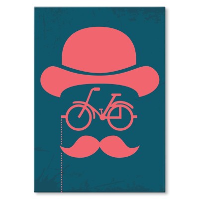Plakat metalowy Rower Gentlemana