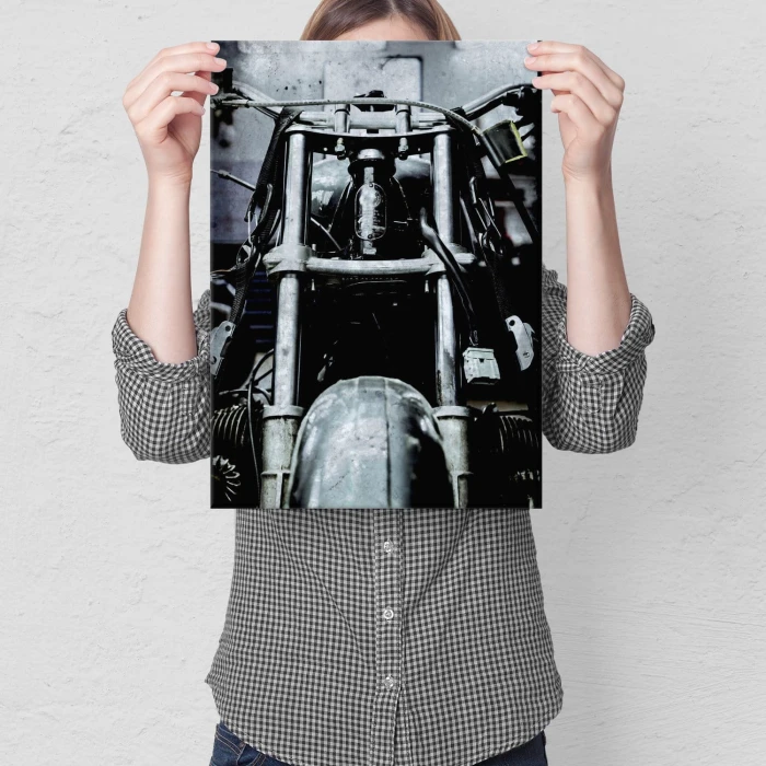 Plakat metalowy Stary motocykl