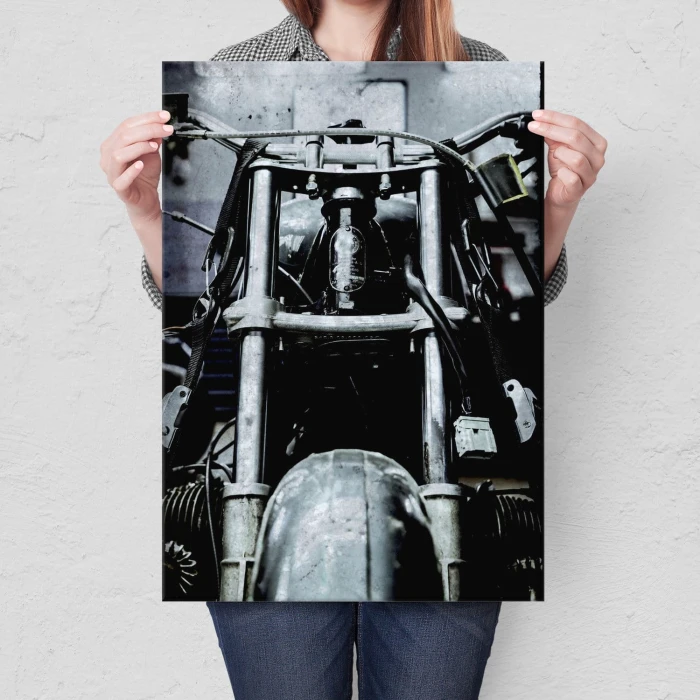 Plakat metalowy Stary motocykl
