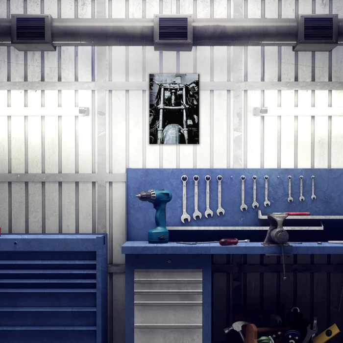 Plakat metalowy Stary motocykl