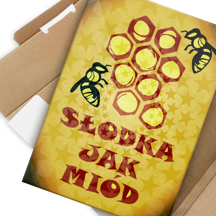 Plakat metalowy Słodka jak miód Prezent