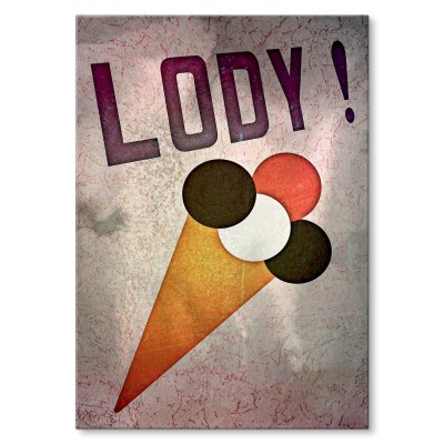 Plakat metalowy Lody! Prezent