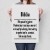 Plakat metalowy Cytat z Biblii