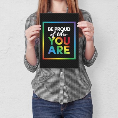 Plakat metalowy Be proud