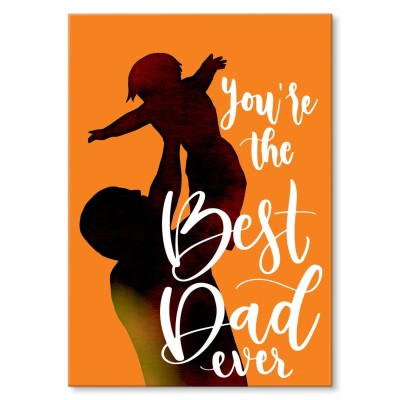 Plakat metalowy Best dad ever