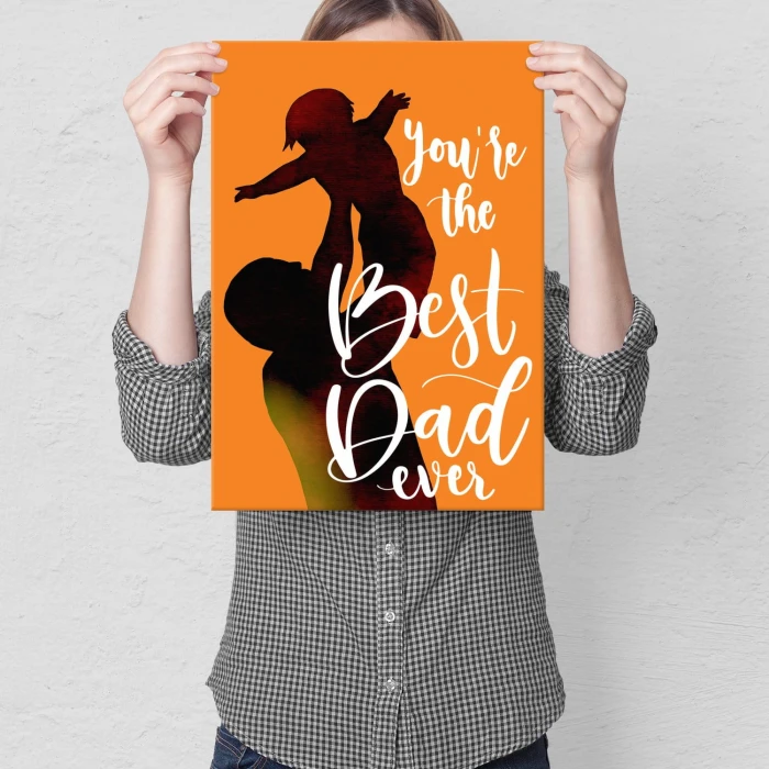 Plakat metalowy Best dad ever