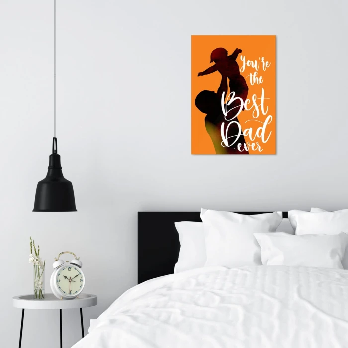 Plakat metalowy Best dad ever