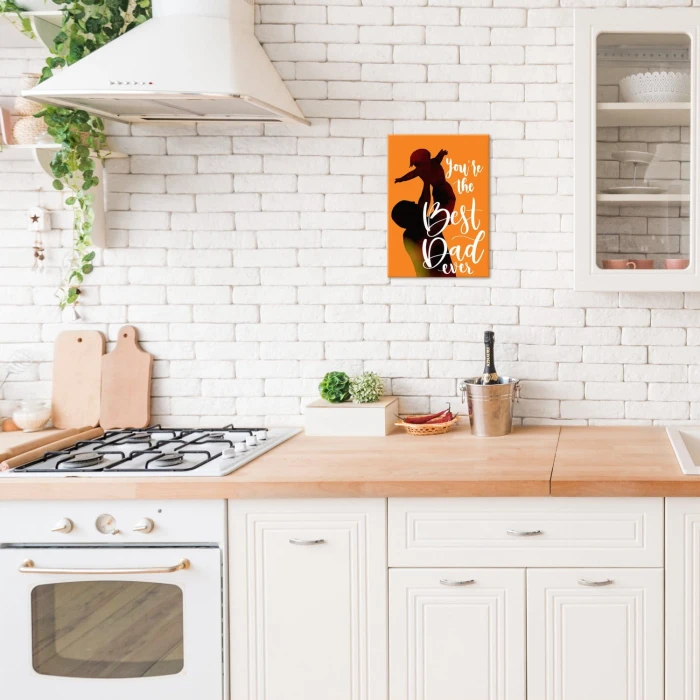 Plakat metalowy Best dad ever