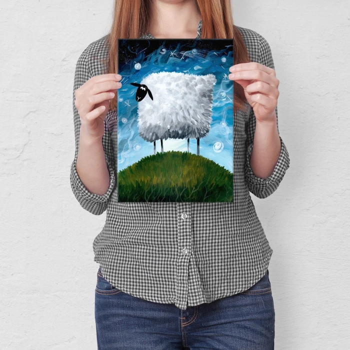 Plakat metalowy Owieczka