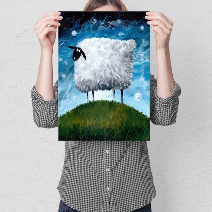 Plakat metalowy Owieczka