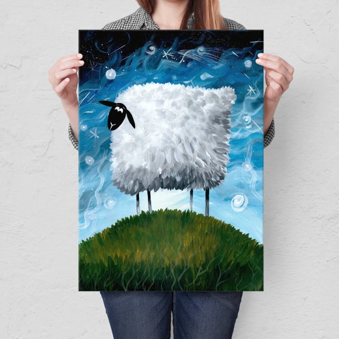 Plakat metalowy Owieczka