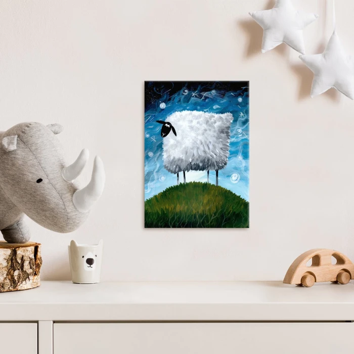 Plakat metalowy Owieczka