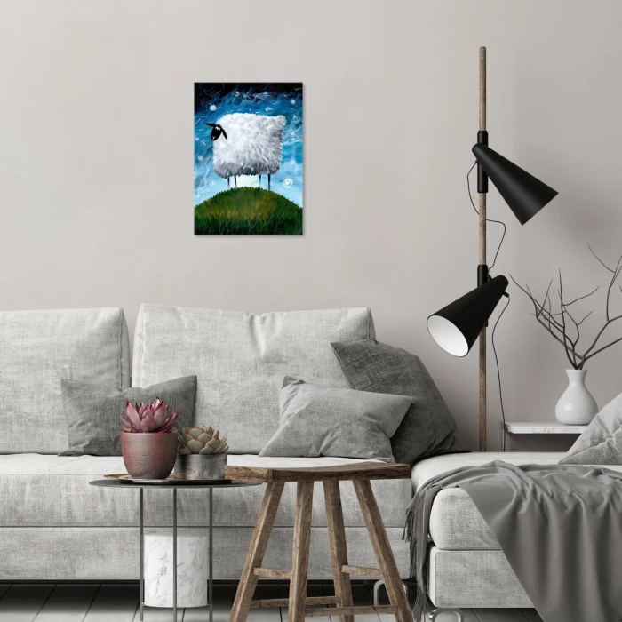 Plakat metalowy Owieczka