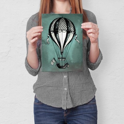 Plakat metalowy Balon