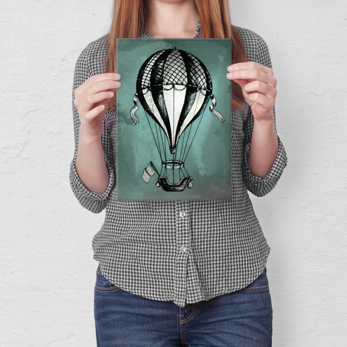 Plakat metalowy Balon