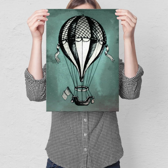 Plakat metalowy Balon