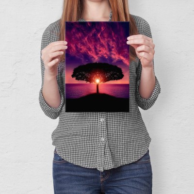 Plakat metalowy Magiczne drzewo