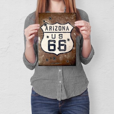 Plakat metalowy ARIZONA US 66