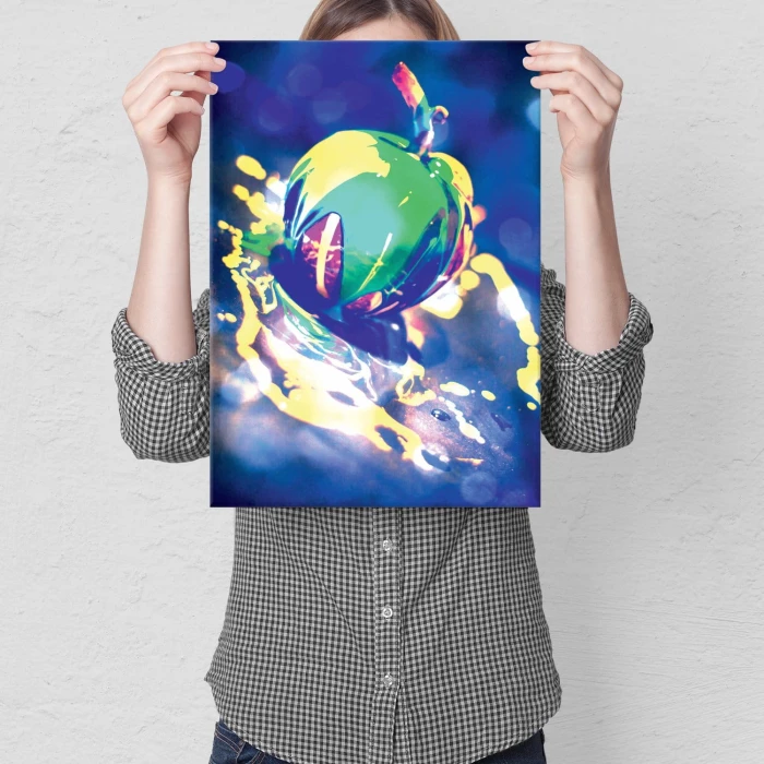 Plakat metalowy Psychodeliczne jabłko