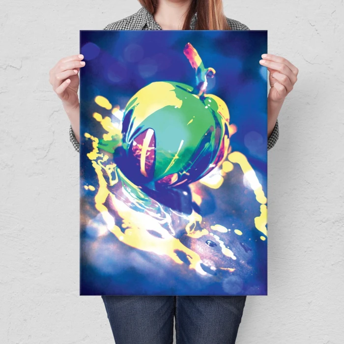 Plakat metalowy Psychodeliczne jabłko