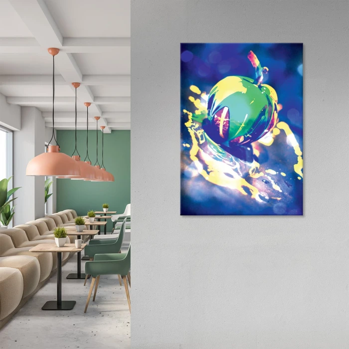 Plakat metalowy Psychodeliczne jabłko