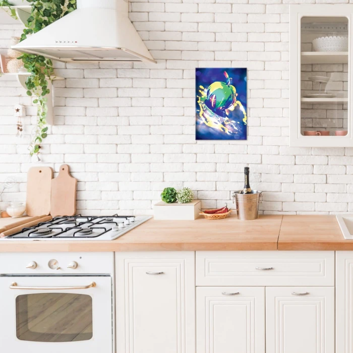 Plakat metalowy Psychodeliczne jabłko