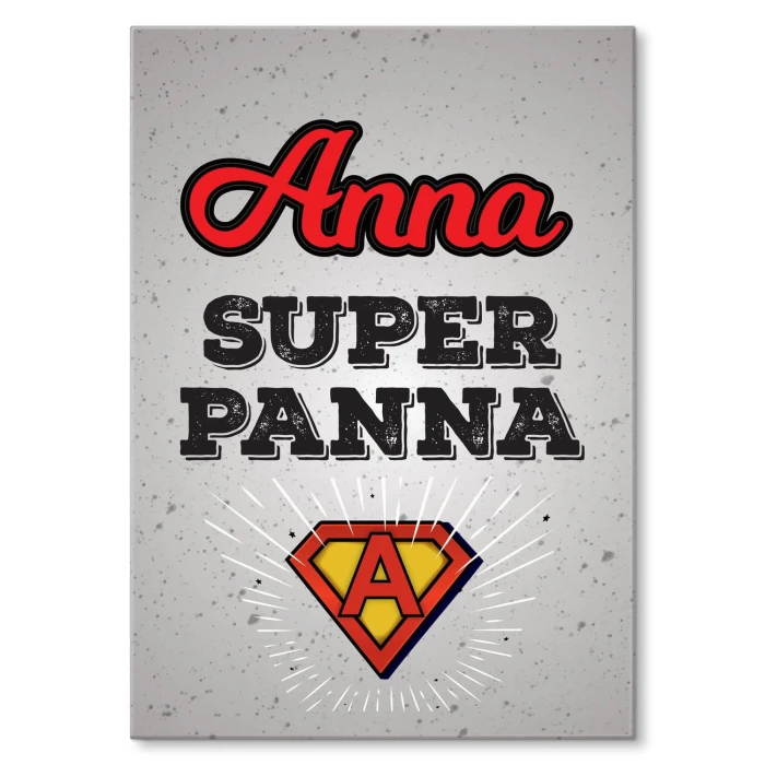 Plakat metalowy Anna super panna