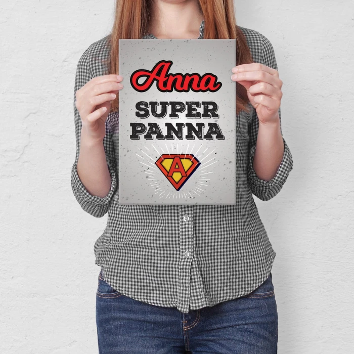 Plakat metalowy Anna super panna