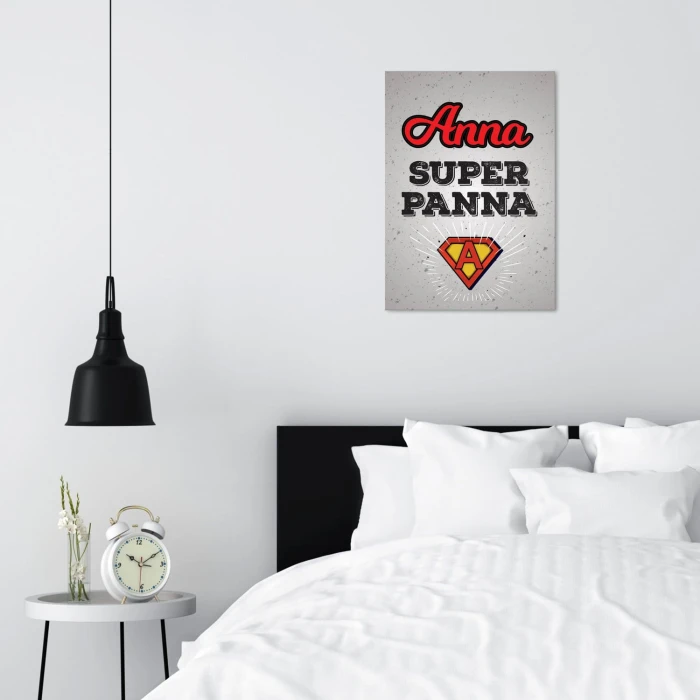 Plakat metalowy Anna super panna