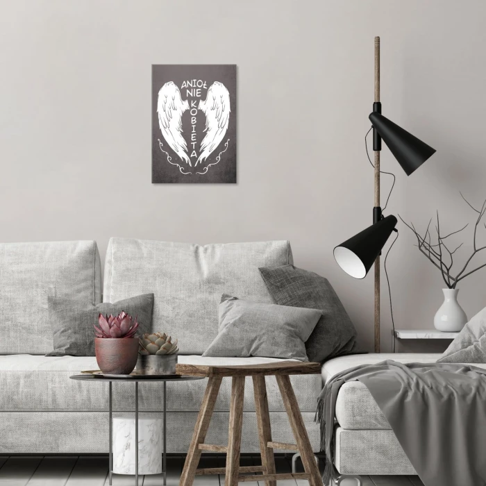 Plakat metalowy Anioł nie kobieta