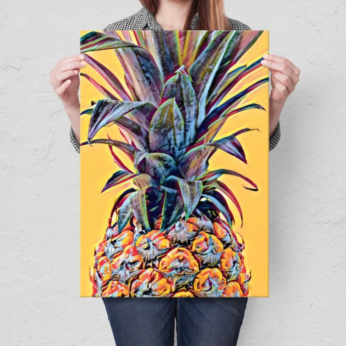 Plakat metalowy Ananas