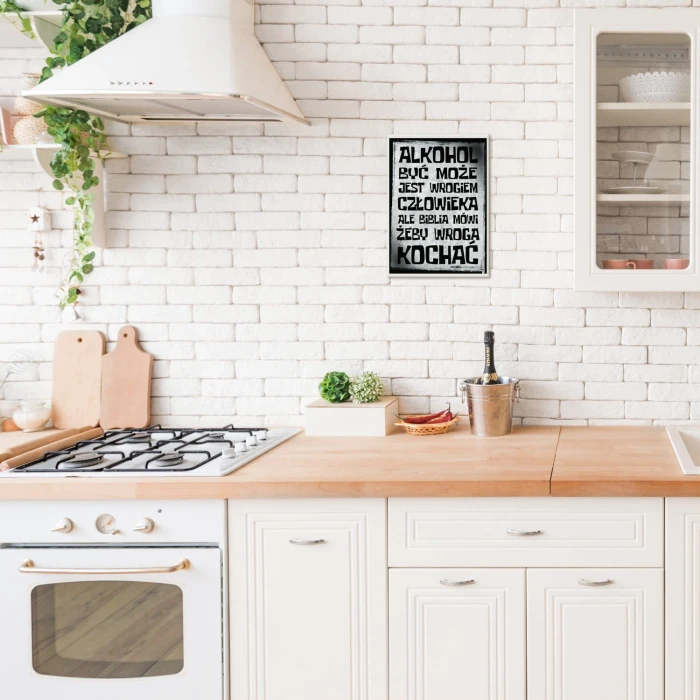 Plakat metalowy Alkohol wrogiem