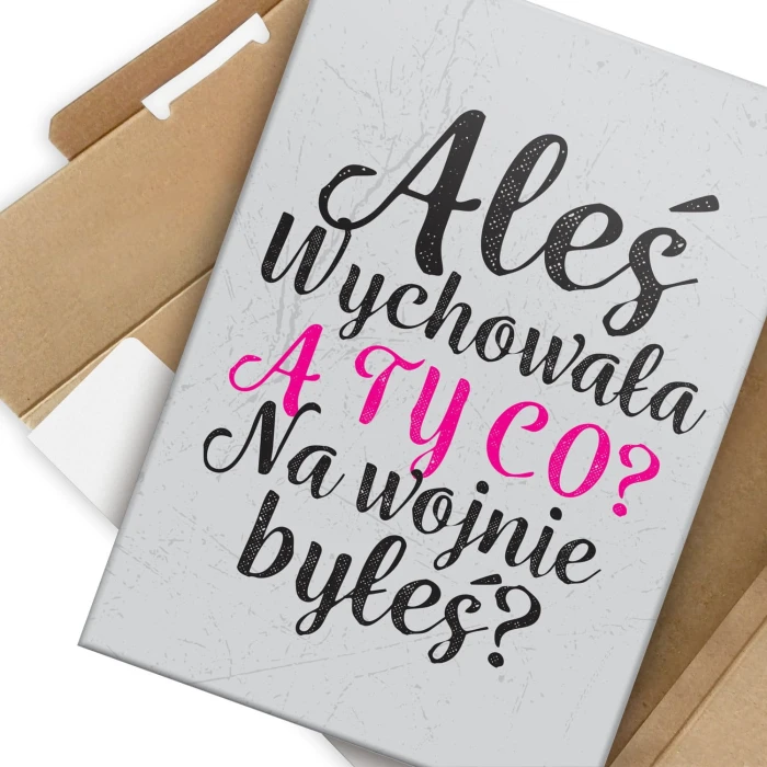 Plakat metalowy Aleś wychowała