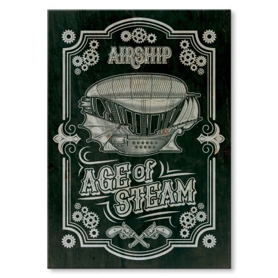 Plakat metalowy Airship Sterowiec