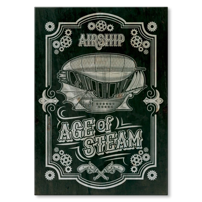 Plakat metalowy Airship Sterowiec