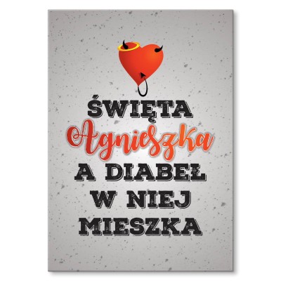 Plakat metalowy Święta Agnieszka