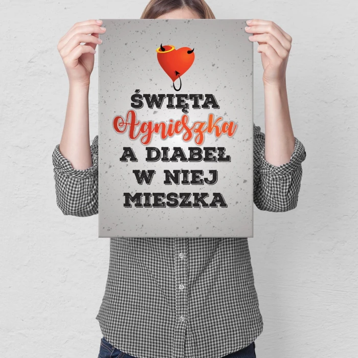 Plakat metalowy Święta Agnieszka