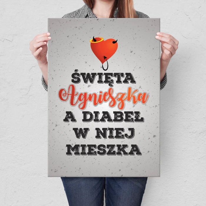 Plakat metalowy Święta Agnieszka