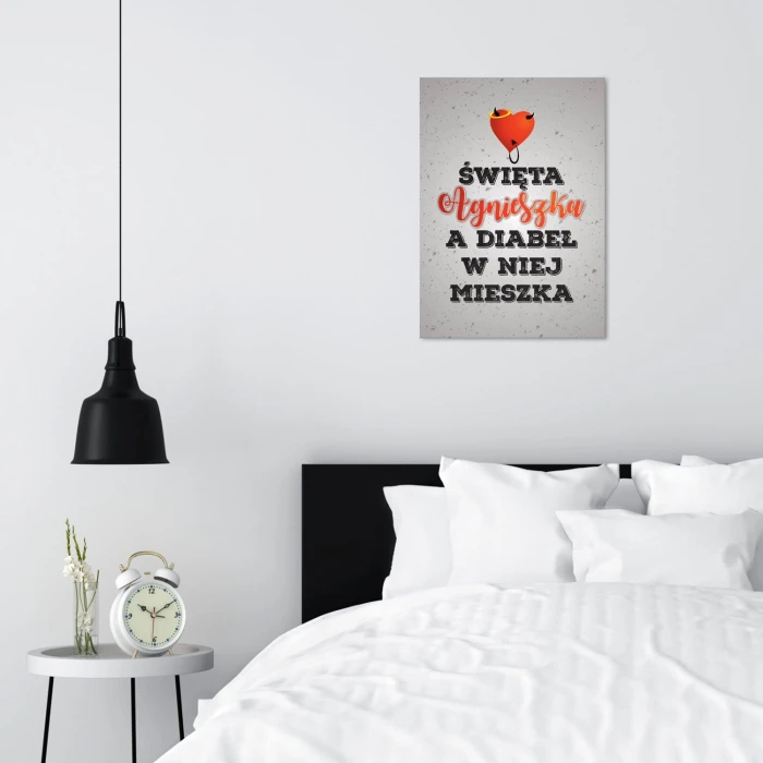 Plakat metalowy Święta Agnieszka