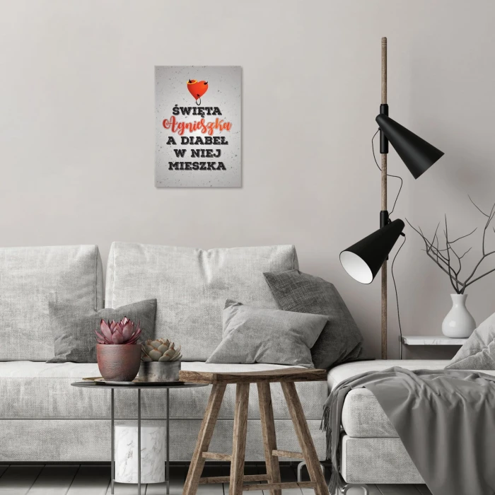 Plakat metalowy Święta Agnieszka