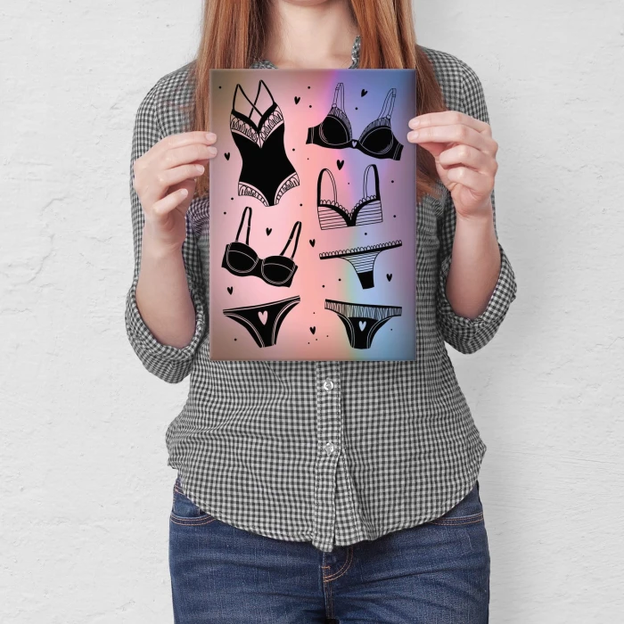 Plakat metalowy Moda plażowa