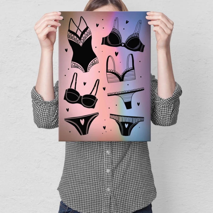 Plakat metalowy Moda plażowa