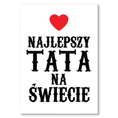 Plakat metalowy Najlepszy tata